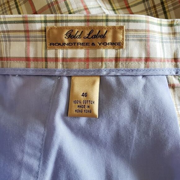 Men's Roundtree & Yorke Plaid Shorts - Picture 6 of 6